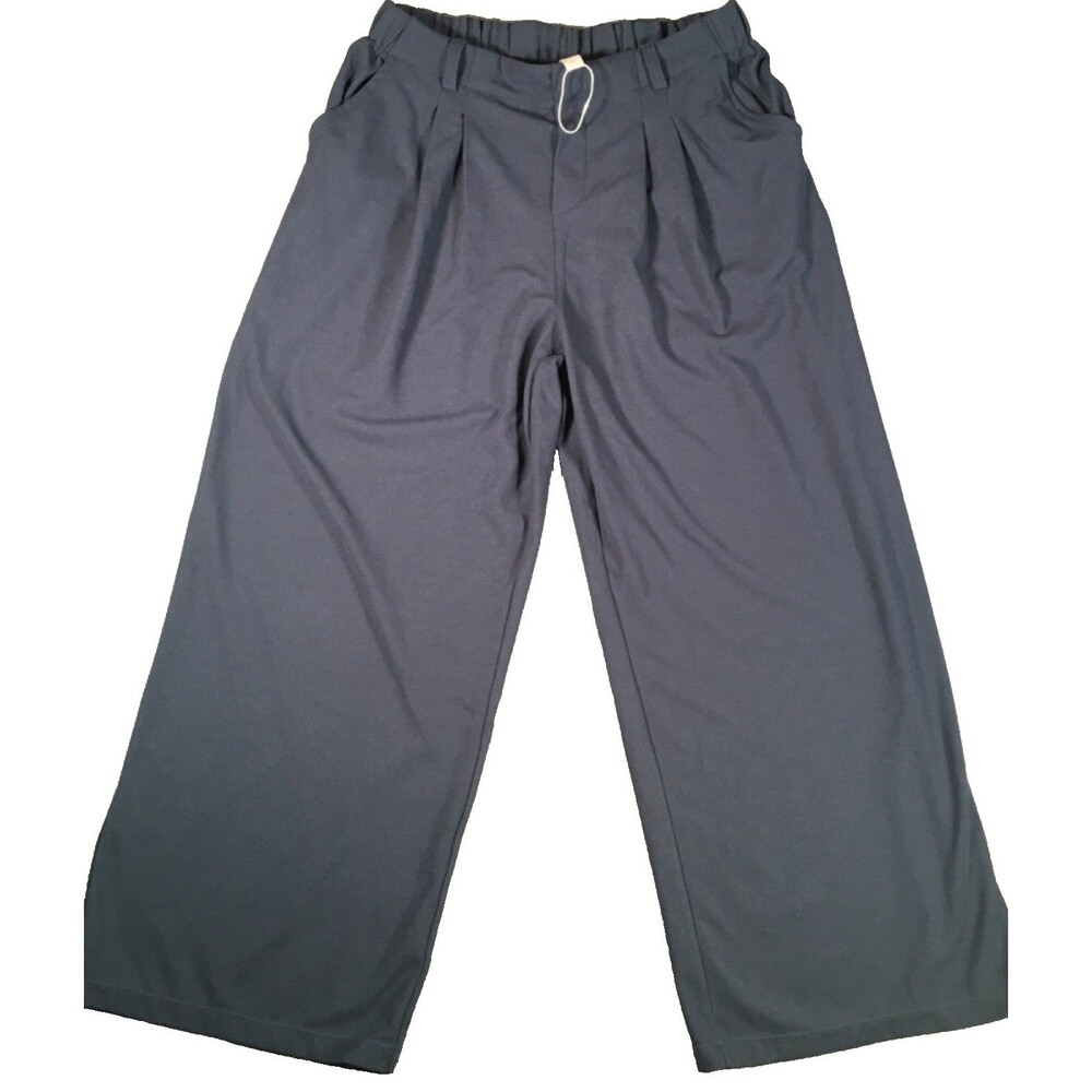 Halara Women’s Blue High Waist Wide Leg Flowy Relaxed  Palazzo Pants Size XL